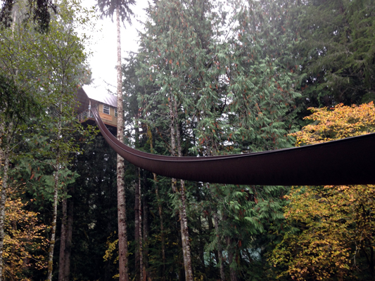 Floating Treehouse and Slide