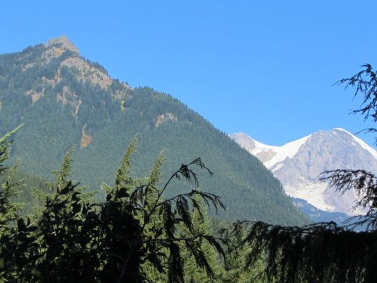 Mt. Wow and Mt. Rainier from the porch