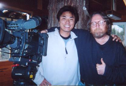 Japanese Television visits the treehouse in February 2002