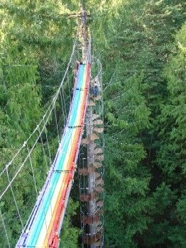 Rainbow Bridge and top of the spiral staircase.